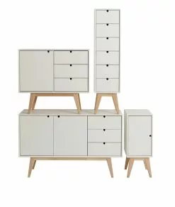 Kiteen Huonekalutehdas Oy. NOTTE Lipasto Korkea -Huonekalu kauppa 922959 Notte pino 2