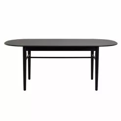 Rowico AB AKITA Ruokapöytä Ovaali 190 X 90 Cm -Huonekalu kauppa Akita ruokapoyta musta 119754