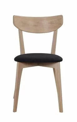 Rowico AB AMI Tuoli Varastovärit -Huonekalu kauppa Ami tuoli valkolakattu kangas harmaa 113023 2