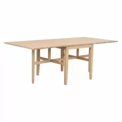 Rowico AB BROCKTON Klaffipöytä 80 X 100 + 70 + 70 Cm -Huonekalu kauppa Brockton klaffipoyta 118441 valkotammi 5