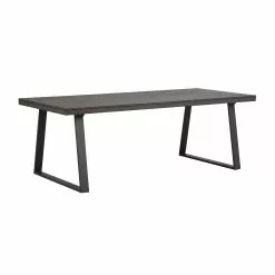 Rowico AB BROOKLYN Ruokapöytä 220 X 95 Cm Metallijaloilla -Huonekalu kauppa Brooklyn ruokapoyta 220x95cm U jaloilla savutammi musta 119820 2