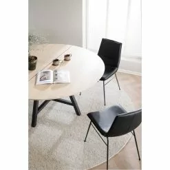 Rowico AB CARRADALE Ruokapöytä Pyöreä 150 Cm Metallijaloilla -Huonekalu kauppa Carradale ruokapoyta 120342 Lowell tuoli miljoo