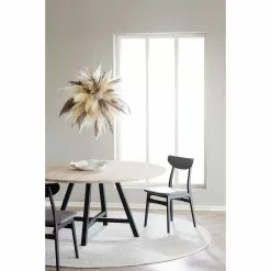 Rowico AB CARRADALE Ruokapöytä Pyöreä 150 Cm Metallijaloilla -Huonekalu kauppa Carradale rr 120342 Rodham tuoli 120068 miljoo