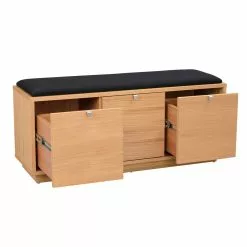 Rowico AB CONFETTI Säilytyspenkki 106 Cm -Huonekalu kauppa Confetti penkki 3ltk tammi musta 103761 2