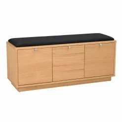 Rowico AB CONFETTI Säilytyspenkki 106 Cm -Huonekalu kauppa Confetti penkki 3ltk tammi musta 103761 1