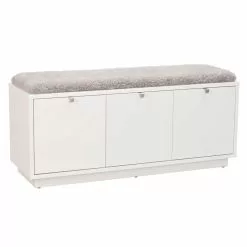 Rowico AB CONFETTI Säilytyspenkki 106 Cm -Huonekalu kauppa Confetti penkki 3ltk valkoinen harmaa 103764 1