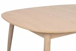 Rowico AB DAWSONE Jatkettava Ruokapöytä Ovaali 160 X 105 Cm -Huonekalu kauppa Dawsone ruokapoyta ovaali valkotammi 3