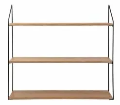 Schou Company A/S DAY Seinähylly 60 Cm 3-tasoinen -Huonekalu kauppa Day 2Dseinahylly 2D3os 5Flv 2Dmusta 5F1