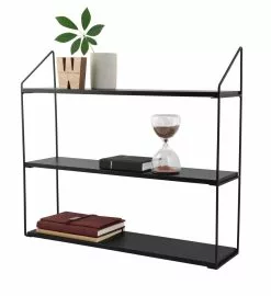 Schou Company A/S DAY Seinähylly 60 Cm 3-tasoinen -Huonekalu kauppa Day 2Dseinahylly 2D3os 5Fmusta 5F3