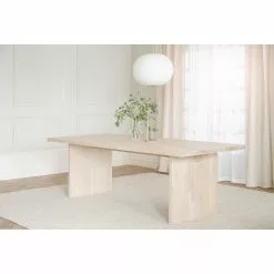 Rowico AB EMMETT Ruokapöytä 240 X 95 Cm -Huonekalu kauppa Emmett ruokapoyta valkotammi 120350 miljoo
