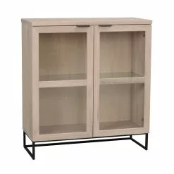 Rowico AB EVERETT Vitriinikaappi 95 Cm -Huonekalu kauppa Everett kaappi 105 kuultovalko 18771 1