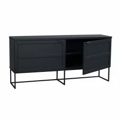 Rowico AB EVERETT Senkki 160 Cm -Huonekalu kauppa Everett senkki musta 118783 2