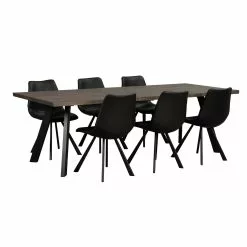 Rowico AB FRED Ruokapöytä -Huonekalu kauppa Fred rr ruokapoyta 240 t.ruskea musta 117430 1