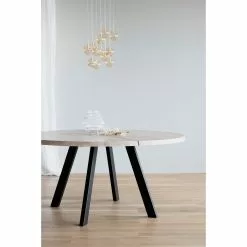 Rowico AB FRED Ruokapöytä Pyöreä 160 Cm 31 Rowico AB FRED Ruokapöytä Pyöreä 160 Cm -Huonekalu kauppa Fred ruokapoyta pyorea valkotammi musta 117442 miljoo