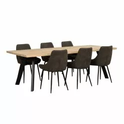 Rowico AB FRED Ruokapöytä -Huonekalu kauppa Fred ruokapoyta rr 240 valkotammi musta 117420 2