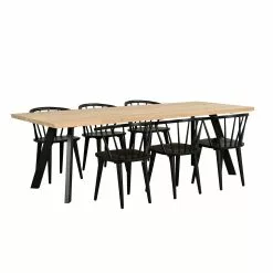 Rowico AB FRED Ruokapöytä -Huonekalu kauppa Fred ruokapoyta rr 240 valkotammi musta 117420 Carmen tuolit