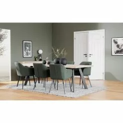 Rowico AB FRED Ruokapöytä -Huonekalu kauppa Fred ruokapoyta rr 240 valkotammi musta 117420 miljoo