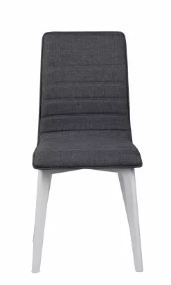 Rowico AB GRACY Tuoli Kangasverhoilulla -Huonekalu kauppa Gracy tuoli tummanharmaa valkoinen 2
