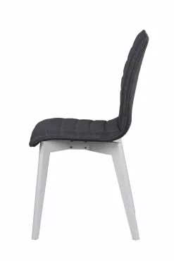 Rowico AB GRACY Tuoli Kangasverhoilulla -Huonekalu kauppa Gracy tuoli tummanharmaa valkoinen 3