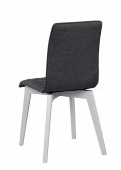 Rowico AB GRACY Tuoli Kangasverhoilulla -Huonekalu kauppa Gracy tuoli tummanharmaa valkoinen 4