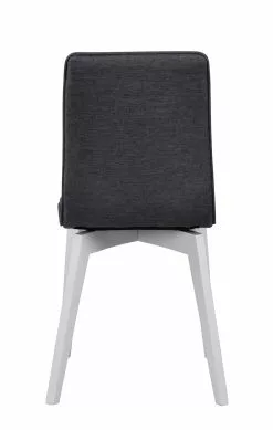 Rowico AB GRACY Tuoli Kangasverhoilulla -Huonekalu kauppa Gracy tuoli tummanharmaa valkoinen 5