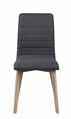 Rowico AB GRACY Tuoli Kangasverhoilulla -Huonekalu kauppa Gracy tuoli tummanharmaa valkotammi 2