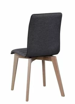 Rowico AB GRACY Tuoli Kangasverhoilulla -Huonekalu kauppa Gracy tuoli tummanharmaa valkotammi 4