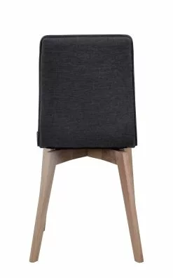 Rowico AB GRACY Tuoli Kangasverhoilulla -Huonekalu kauppa Gracy tuoli tummanharmaa valkotammi 5