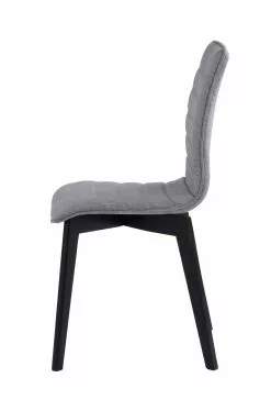 Rowico AB GRACY Tuoli Kangasverhoilulla -Huonekalu kauppa Gracy tuoli vaaleanharmaa musta 3