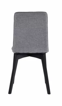Rowico AB GRACY Tuoli Kangasverhoilulla -Huonekalu kauppa Gracy tuoli vaaleanharmaa musta 5
