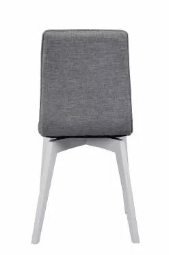 Rowico AB GRACY Tuoli Kangasverhoilulla -Huonekalu kauppa Gracy tuoli vaaleanharmaa valkoinen 5