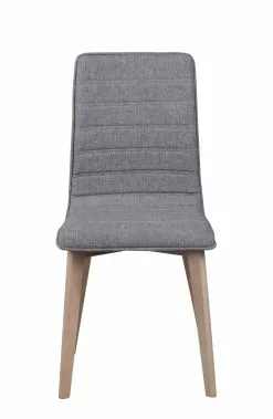 Rowico AB GRACY Tuoli Kangasverhoilulla -Huonekalu kauppa Gracy tuoli vaaleanharmaa valkotammi 2