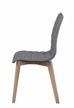 Rowico AB GRACY Tuoli Kangasverhoilulla -Huonekalu kauppa Gracy tuoli vaaleanharmaa valkotammi 3