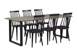 Vilbel Ou HANKO Lankkupöytä 195 X 90 Cm -Huonekalu kauppa Hanko Veeti rr 1 6 savutammi musta 24b0b4e4 eb22 4f3a b9c2 4c0e7df7e0cf