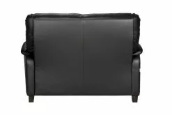 Unico Finland Oy ISABELLA 2 Hengen Sohva Merone-nahkaverhoilulla -Huonekalu kauppa Isabella 2h C30 nahka 3002 musta 4