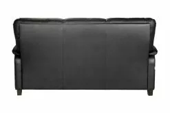 Unico Finland Oy ISABELLA 3 Hengen Sohva Merone-nahkaverhoilulla -Huonekalu kauppa Isabella 3h C30 nahka 3002 musta 4
