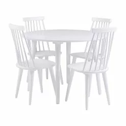 Rowico AB LOTTA Ruokapöytä Pyöreä 106 Cm -Huonekalu kauppa Lotta rr ruokapoyta valkoinen 110646