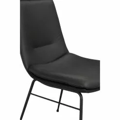 Rowico AB LOWELL Tuoli -Huonekalu kauppa Lowell tuoli musta nahka 120255 detalj