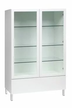 Leo-Matti Ojala Oy LUMO Vitriini 92 Cm Korkea -Huonekalu kauppa Lumo vitr kork lev metallijalat