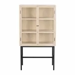 Rowico AB MARSHALLE Vitriini 85 Cm 9 Rowico AB MARSHALLE Vitriini 85 Cm -Huonekalu kauppa Marshalle vitriinikaappi valkotammi 119085