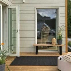 Vilbel Ou VENLA Penkki Suorilla Metallijaloilla -Huonekalu kauppa Nauvo penkki 150 antiikki musta 2 asuntomessut 2020