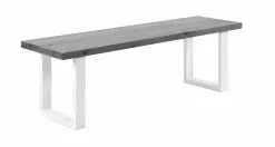 Vilbel Ou VENLA Penkki Suorilla Metallijaloilla -Huonekalu kauppa Nauvo penkki 150 harmaa valk