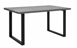 Vilbel Ou VENLA Lankkupöytä Suorilla Metallijaloilla -Huonekalu kauppa Nauvo rp 150x93 harmaa musta