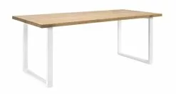 Vilbel Ou VENLA Lankkupöytä Suorilla Metallijaloilla -Huonekalu kauppa Nauvo rp 200x93 antiikki valk