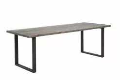 Vilbel Ou VENLA Lankkupöytä Suorilla Metallijaloilla -Huonekalu kauppa Nauvo rp 220x93 harmaa musta