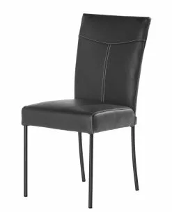 Pohjanmaan Kaluste Oy PYRY Tuoli -Huonekalu kauppa Pyry tuoli SoftAntique nahka musta efektitikkaus jpeg