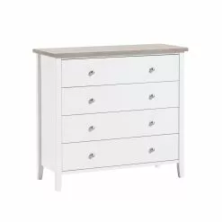 AS Jumek Export Oü SAARA Lipasto 85 Cm Korkea -Huonekalu kauppa Saara lipasto 4ltk levea valkosaarni 1