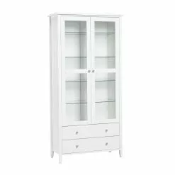 AS Jumek Export Oü SAARA Vitriini 85 Cm -Huonekalu kauppa Saara vitriini 90 valkoinen lasihyllyt 1