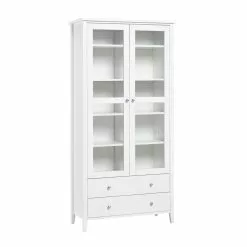 AS Jumek Export Oü SAARA Vitriini 85 Cm -Huonekalu kauppa Saara vitriini 90 valkoinen levyhyllyt 1