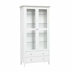 AS Jumek Export Oü SAARA Vitriini 85 Cm -Huonekalu kauppa Saara vitriini 90 valkosaarni lasihyllyt 1